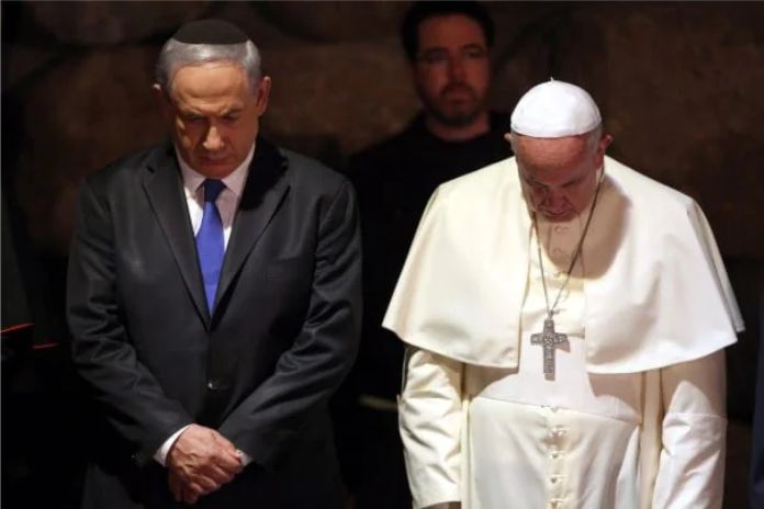 Benjamin Netanyahu y el Papa Francisco